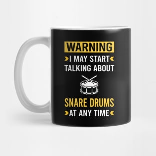 Warning Snare Drum Drums Mug